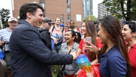 Meeting and Greeting Mr. Justin Trudeau The Prime Minister of Canada, Toronto Community